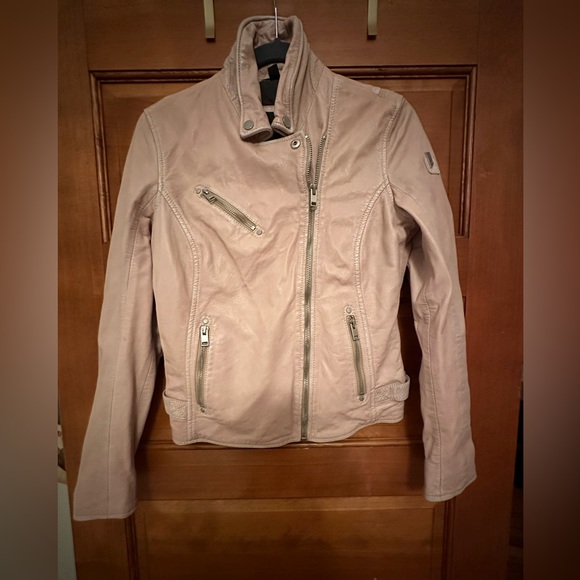 Sofia Leather jacket, blush color, never worn - Picture 2 of 3